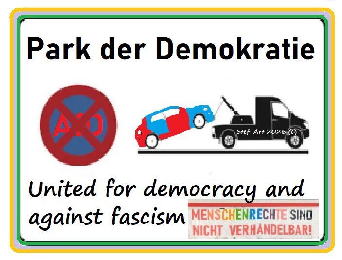 Ravensburg: "United for democracy and against fascism" im 'Park der Demokratie' ...
